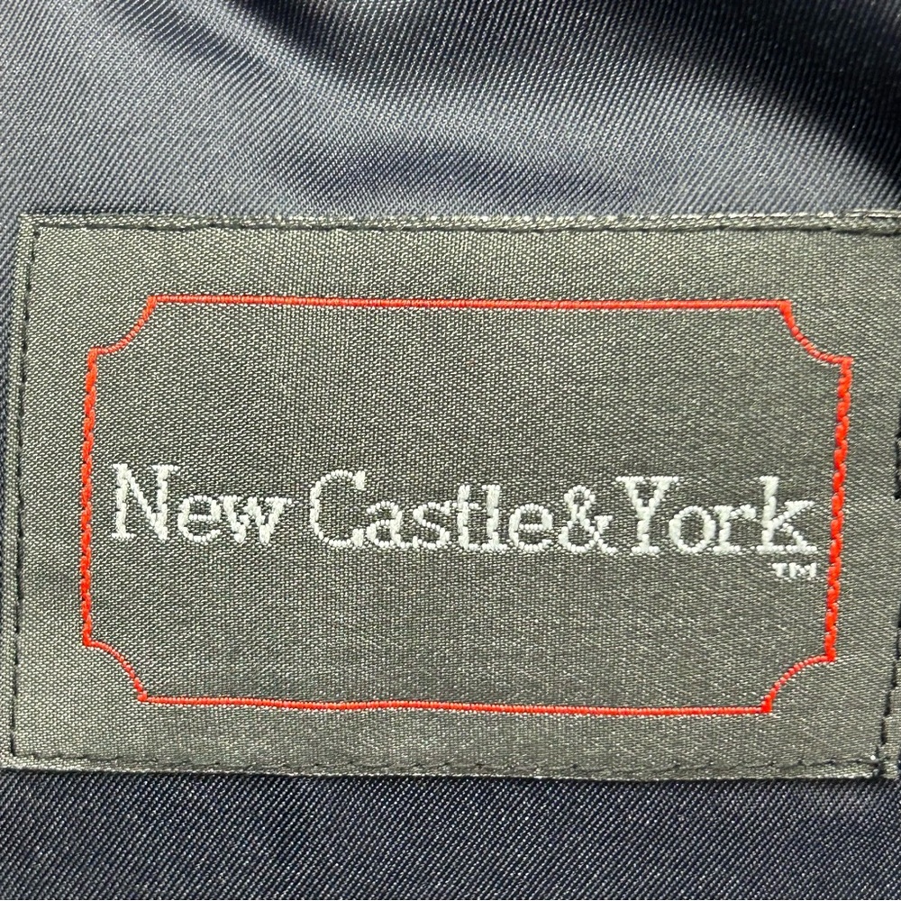 New Castle & York Men's 48R Navy Blue Gold 2-Button Vintage Blazer Jacket Coat - Picture 6 of 8